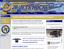 Tablet Screenshot of jrjetshockey.com